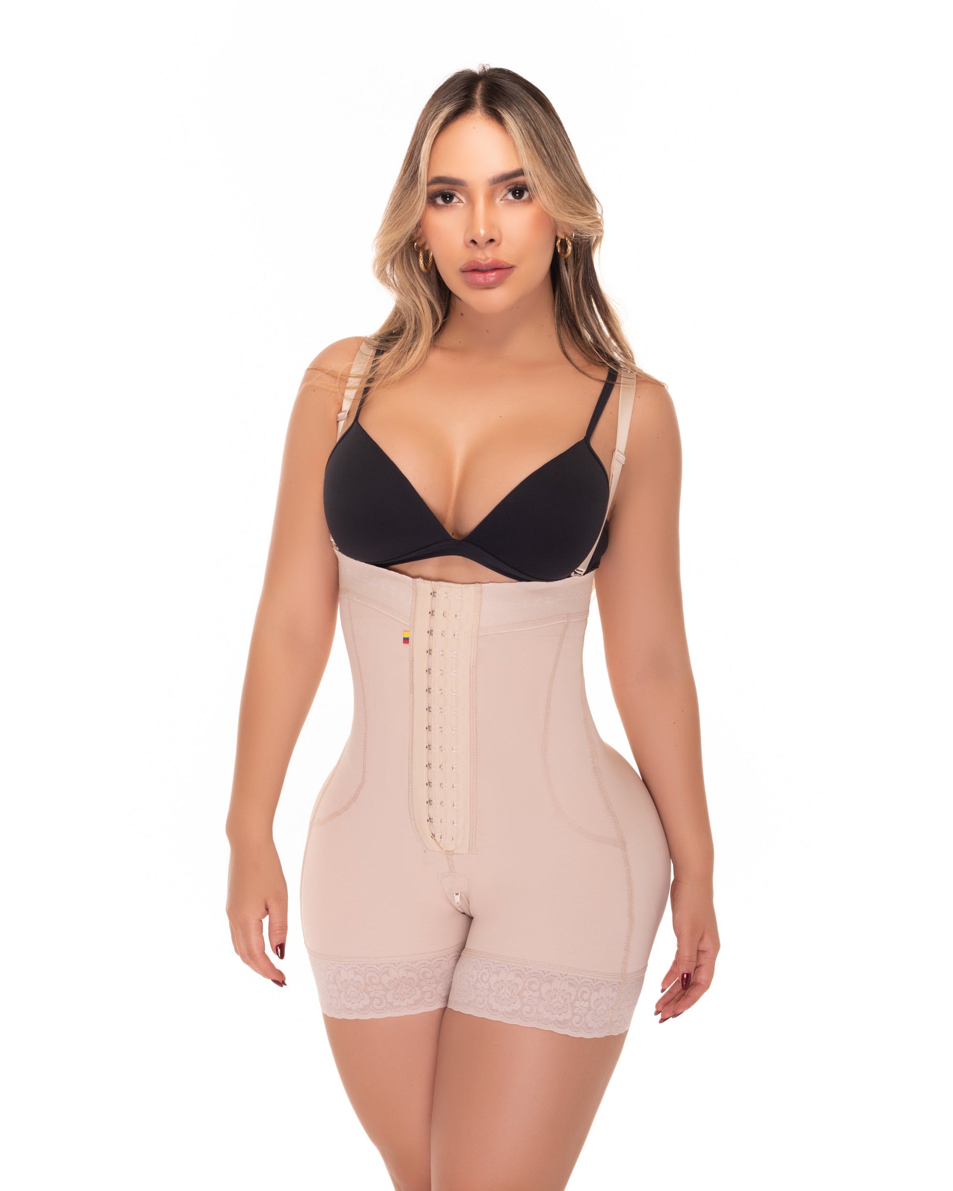 314 Faja Corta Strapless Levanta Cola Invisible
