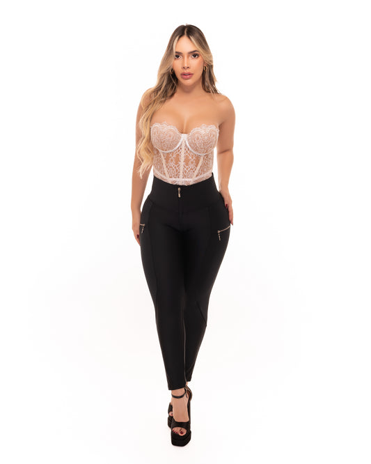 501 Faja Pantalón Casual con Cremalleras