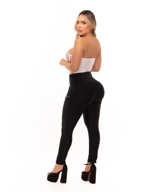 Faja Pantalón Casual con Cremalleras